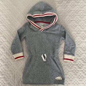 Roots Cabin Girls Hoodie Dress Tunic Grey Size 4T